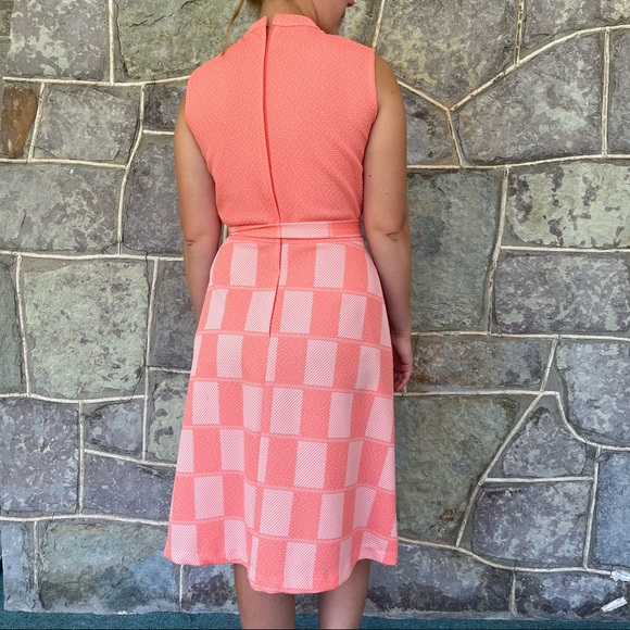 Vintage 60’s fit and flare checkered dress - pristine condition - Picture 3 of 10